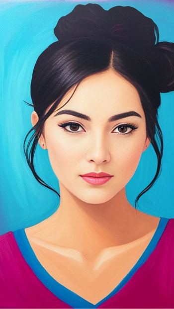 oil painting, portrait HD phone wallpaper