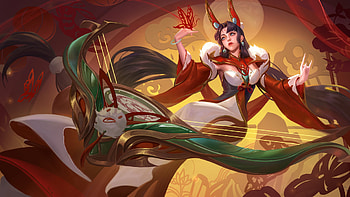 League of Legends : Crimson Enchantress, video game, League Of Legends HD wallpaper