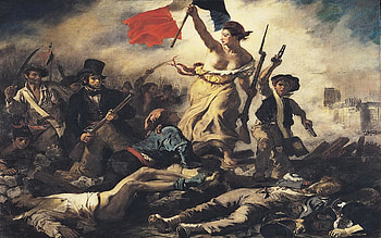 liberty-leading-the-people-eugene-delacroix-painting Â· French RevolutionAmerican ... HD wallpaper