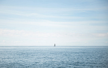 Water, Sea, Minimalism, Dahl, Distance HD wallpaper