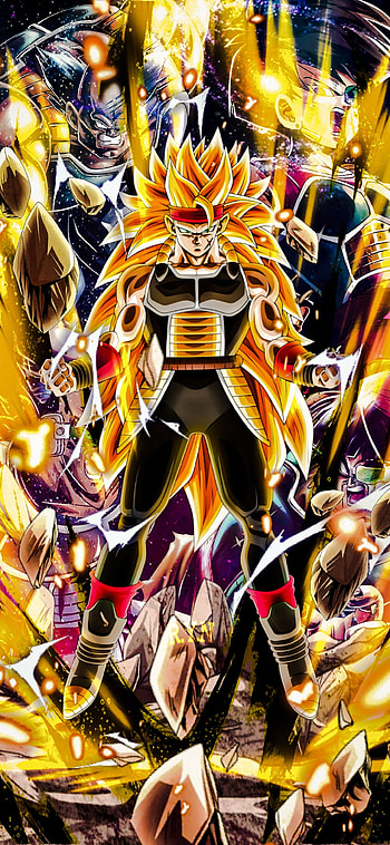 Super Saiyan 3 Bardock, Art, GOKU, Yell, Action_figure HD phone wallpaper
