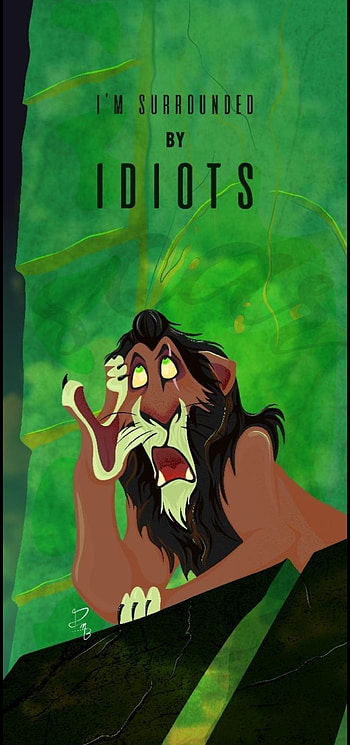 Scar lion king, art, green HD phone wallpaper
