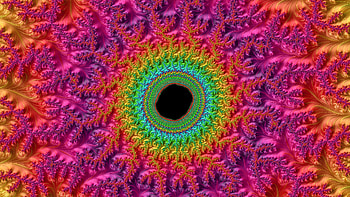 Trippy Psychedelic Fractal, trippy, psychedelic, trance, orange (Color), purple, Abstract, fractal, abstract purple HD wallpaper