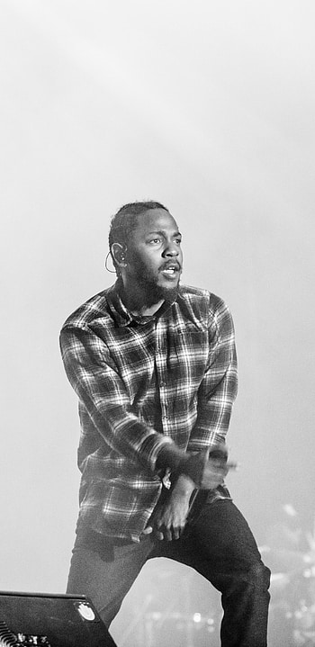 Kendrick Lamar, Monochrome, Samsung Galaxy Note 9, Music HD phone wallpaper