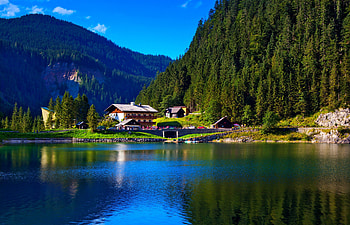 THE ALPS, Alps, Lake, Landscape, Nature, Mountains HD wallpaper