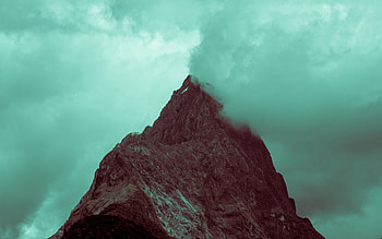 Nature, Sky, Mountains, Fog HD wallpaper