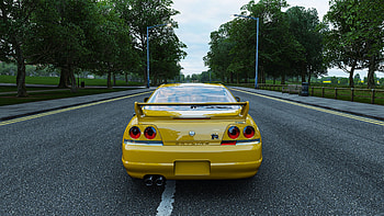GTR R33 Rear View, Skyline Car HD wallpaper
