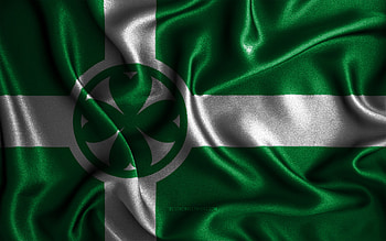 Chilliwack flag, , silk wavy flags, canadian cities, Day of Chilliwack, Flag of Chilliwack, fabric flags, 3D art, Chilliwack, cities of Canada, Shawinigan 3D flag HD wallpaper