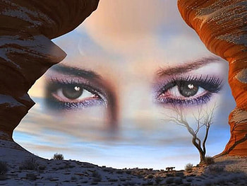 Beautiful Eyes, eyes, beautiful, rock, female HD wallpaper