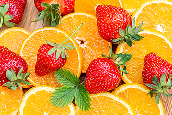 Fruits, Food, Strawberry, Berry, Lobules, Slices HD wallpaper