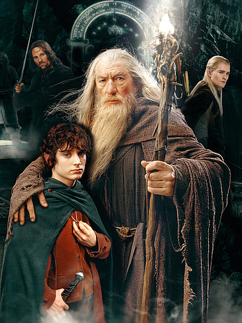 Gandalf and Frodo, The Lord of the Rings HD phone wallpaper