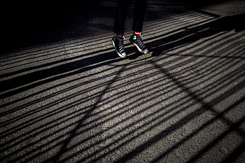 Dark, Legs, Sneakers, Shadow, Bounce, Jump, Shoes, Footwear HD wallpaper