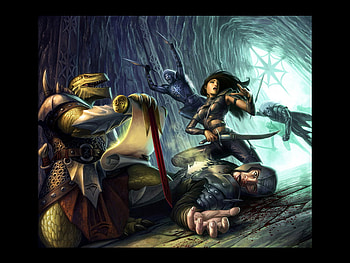 Attack, sword, fantasy, warrior HD wallpaper