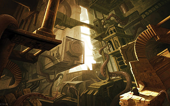 Ghastly Angles, labiryinth, maze, warp, massive, angles HD wallpaper