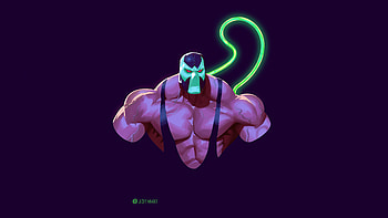 Bane Minimal Art , bane, superheroes, artist, artwork, digital-art, minimalism, minimalist, artstation HD wallpaper