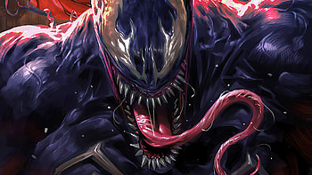 Venom Big Face, venom, superheroes, artwork HD wallpaper