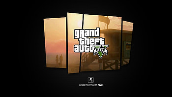 gta, grand theft auto 5, sunset, beach, shot HD wallpaper