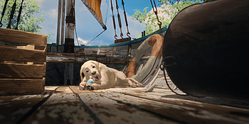 Flow (2024) - Adorable Pup, movie, Flow (2024) HD wallpaper