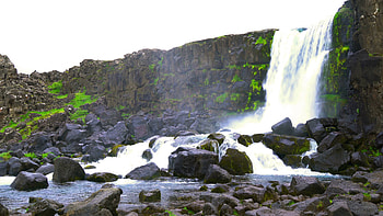 Thingvellir National Park, Oxararfoss atmosphere, Pretty scenic, Jooinn HD wallpaper