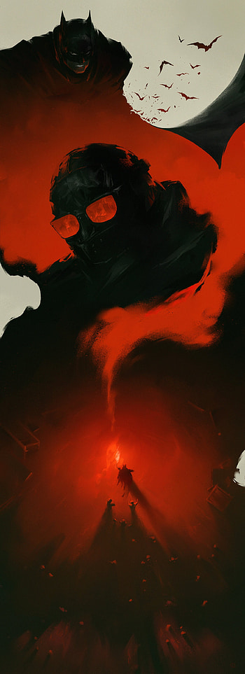 The Batman, red, riddler HD phone wallpaper