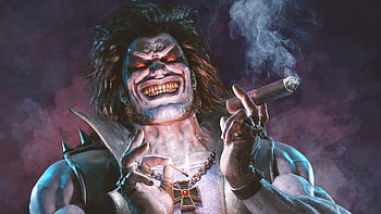 Lobo (DC Comics), Raw artistic portrayal, Intergalactic badass, Unique comic style HD wallpaper