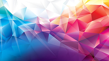 Colorful Polygons, polygon, colorful, abstract HD wallpaper