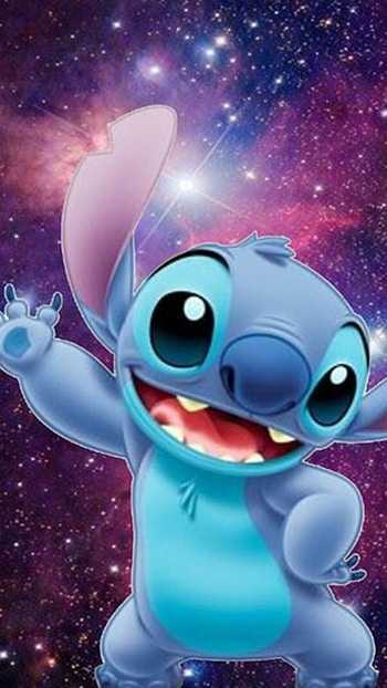 Stitch, Blue, Cartoon HD phone wallpaper