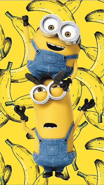 Minions, art, blue HD phone wallpaper
