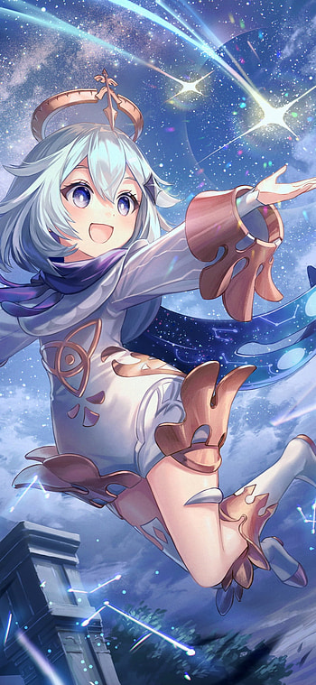 Paimon, Anime, Genshin impact HD phone wallpaper