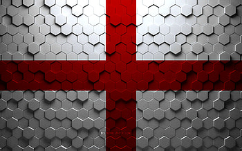 Flag of Padua, honeycomb art, Padua hexagons flag, Padua 3d hexagons art, Padua flag HD wallpaper