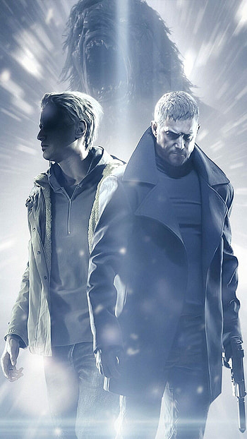 Chris Redfield and Ethan Winters, Resident Evil Village HD phone wallpaper