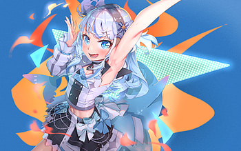 Gawr Gura, hololive, Gawr Gura, Anime, Virtual Youtuber HD wallpaper