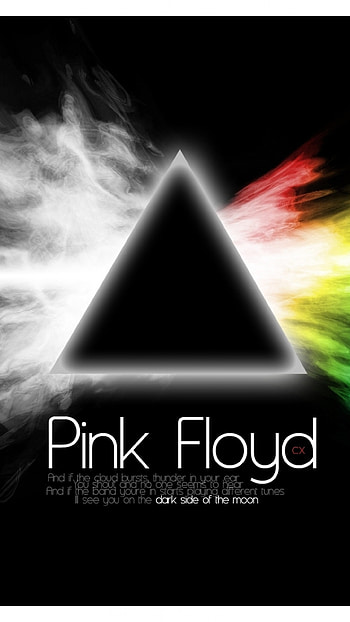 pink floyd, sign, text, graphics, triangle HD phone wallpaper