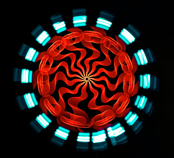 Abstract, Pattern, Long Exposure, Glow, Ornament HD wallpaper