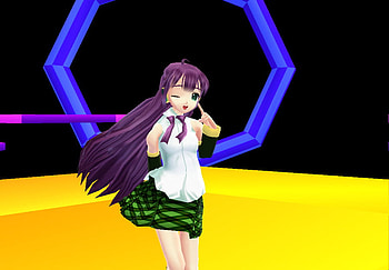 Miku-Miku Dance!, psp, anime girl, shapes, miku miku dance, video games, octogon HD wallpaper