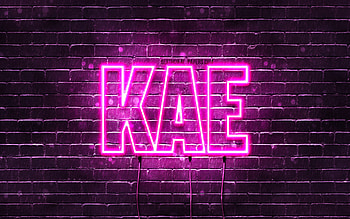 Happy Birtay Kae, , pink neon lights, Kae name, creative, Kae Happy Birtay, Kae Birtay, popular japanese female names, with Kae name, Kae HD wallpaper