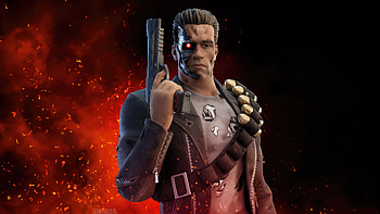 Fortnite Ft The Terminator , fortnite, games, terminator, 2023-games, ps-games HD wallpaper