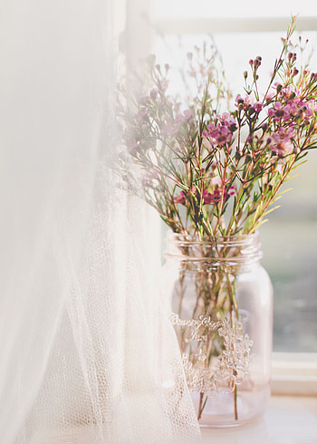 Flowers, Pink, Bouquet, Window, Vase HD phone wallpaper