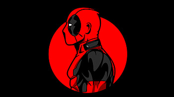 Deadpool Dark Minimal Art , deadpool, superheroes, artist, artwork, digital-art, minimalism, minimalist, behance HD wallpaper