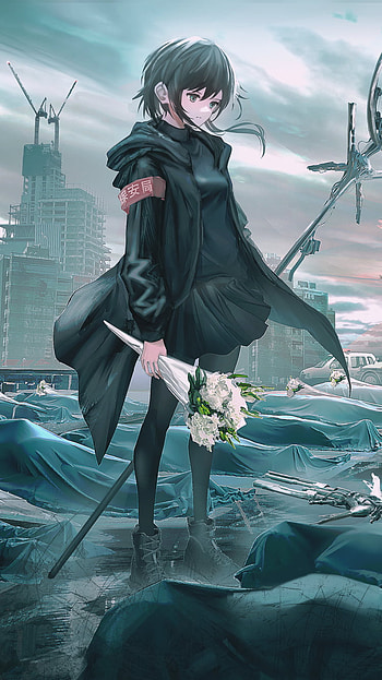Bouquet in the Ruins — Anime Girl , Anime, girl, anime girl HD phone wallpaper