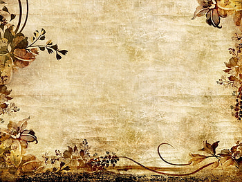Vintage Floral Frame Design Background For PowerPoint - Flower PPT Templates HD wallpaper
