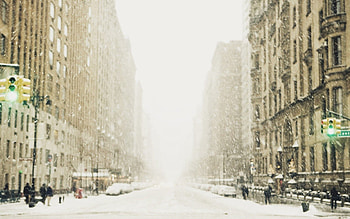 Cities, Winter, Snow, City, Megalopolis, Megapolis, Street, Traffic Light HD wallpaper