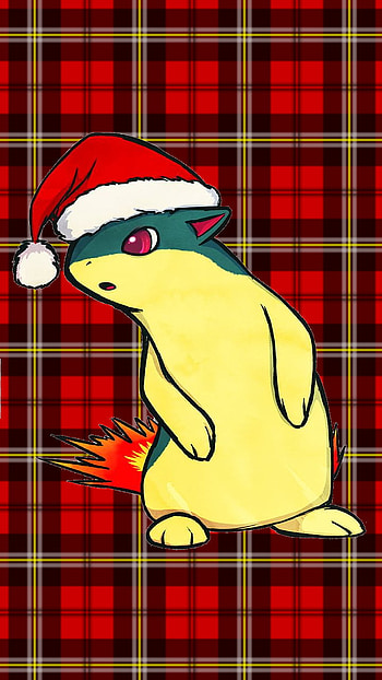 Quilava Christmas, Pokemon HD phone wallpaper