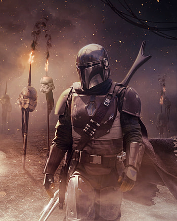The Mandalorian, Artistic exploration, Creative vision, Digital craftsmanship HD phone wallpaper