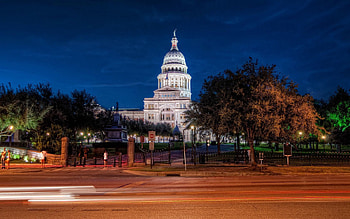 Cities, Night, Building, Road, Pointers, Texas, Austin HD wallpaper