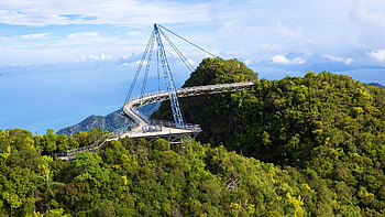 Langkawi, Sky bridge, Beautiful view, Malaysia HD wallpaper