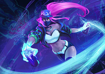 KDA Akali, League of Legends, artwork, 2020 HD wallpaper