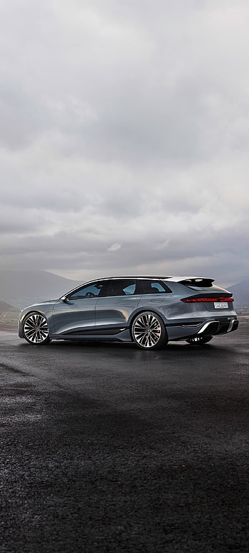electric car, vehicle, Audi A6 E-Tron HD phone wallpaper