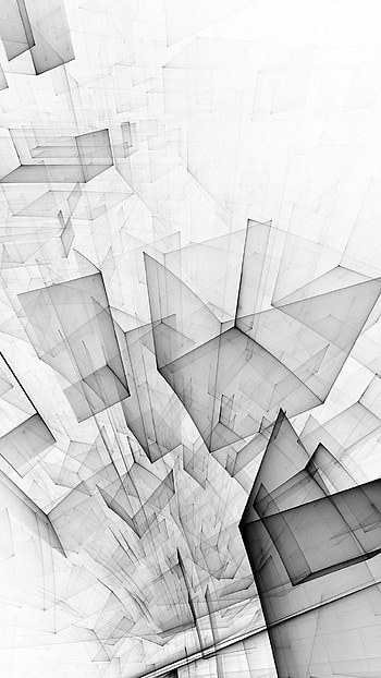 Abstract Bw White Cube Pattern 8 HD phone wallpaper