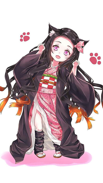 Kny, no, yaiba, kimetsu, nezuko, anime, chidos, arte HD phone wallpaper